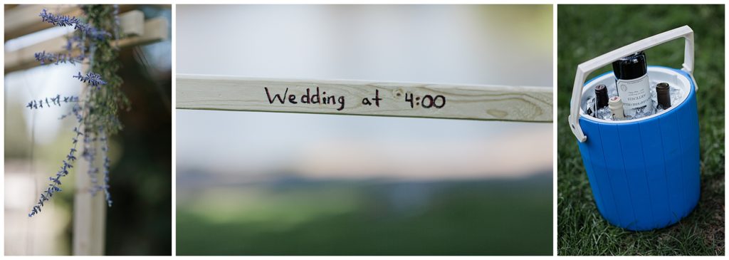 signage for wedding at drake park in downtown bend oregon