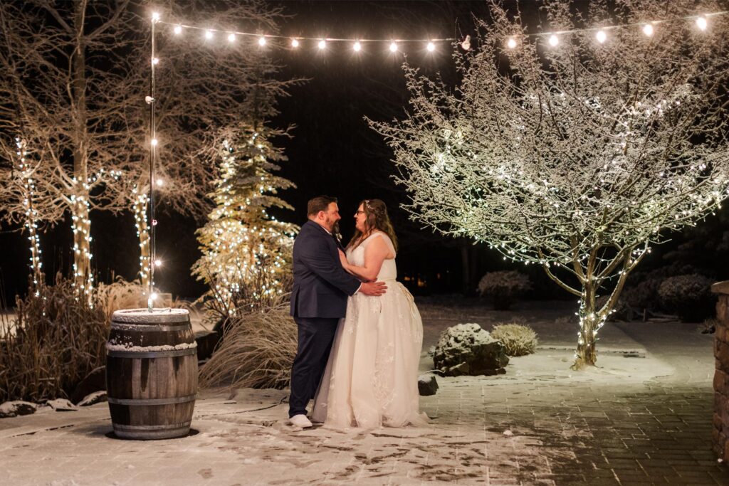 Winter wedding at Aspen Lakes golf course